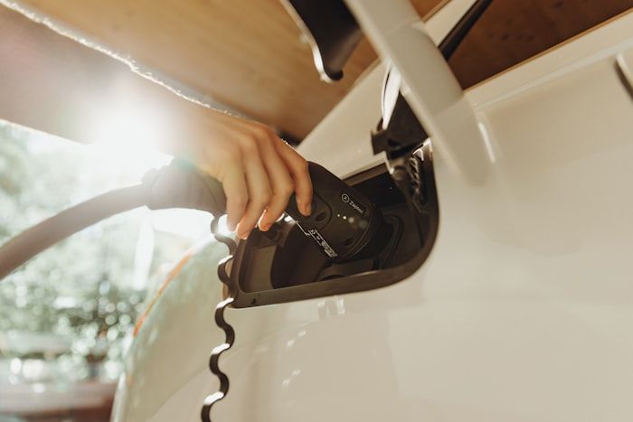 Ocular EV charger installed on a wall at a home