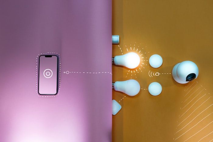 Controlling smart home lighting from a phone